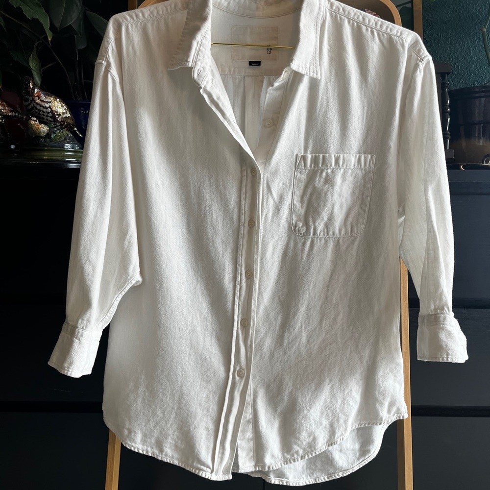 R13 Oversized Cotton Button Up